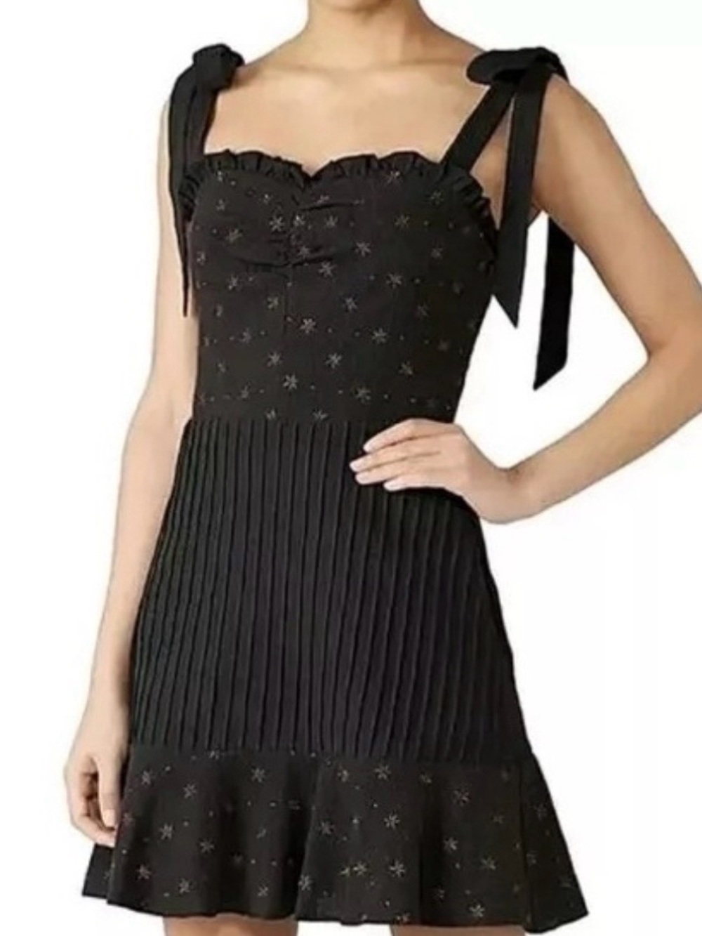 Stevie May Celeste star-embroidered mini dress | M
